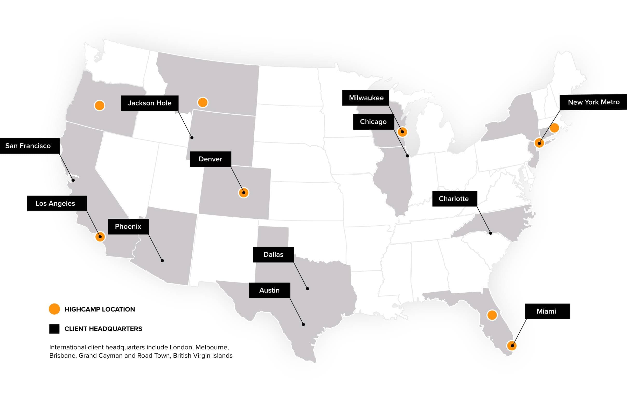 HighCamp US Locations HighCamp US Locations